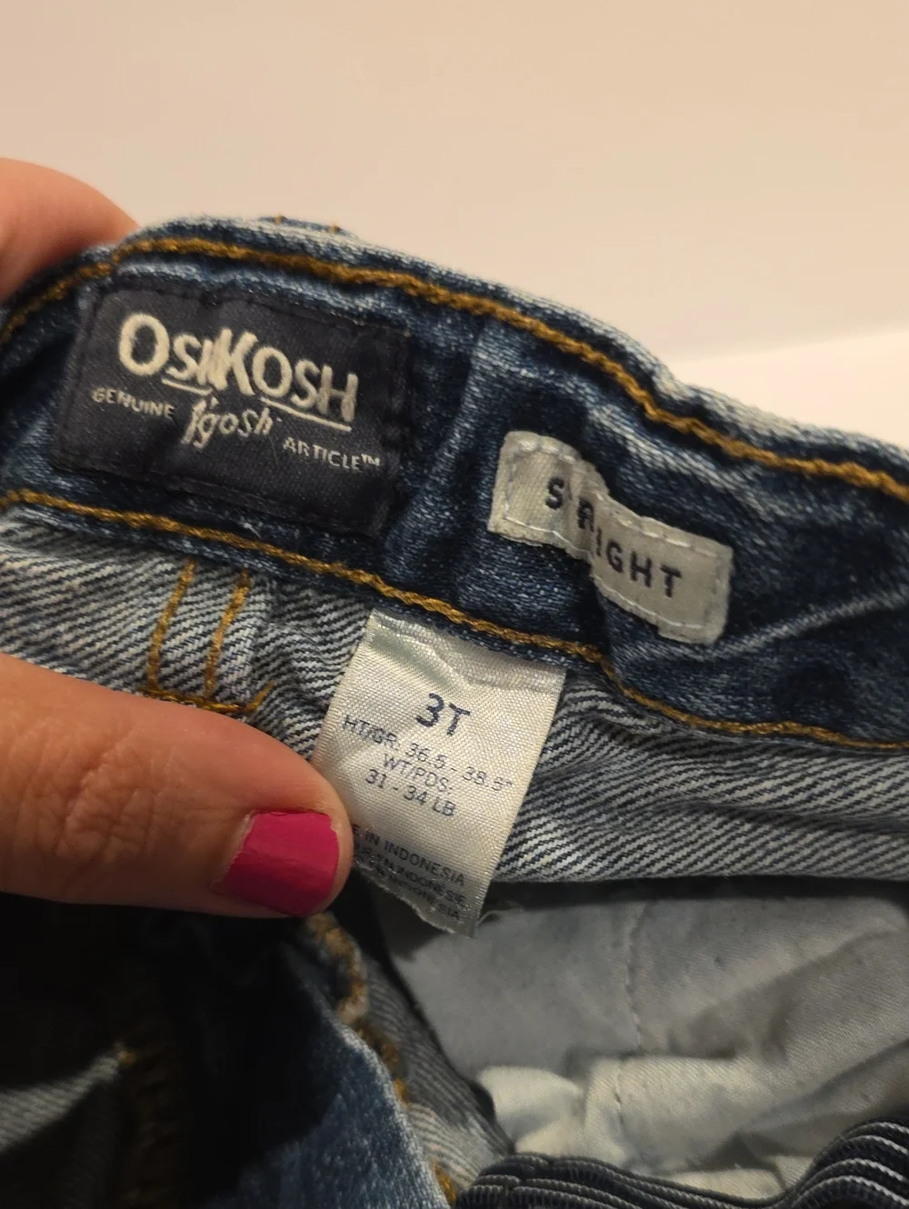 Osh Kosh Jeans Size 3 Kids Blue Denim Shorts